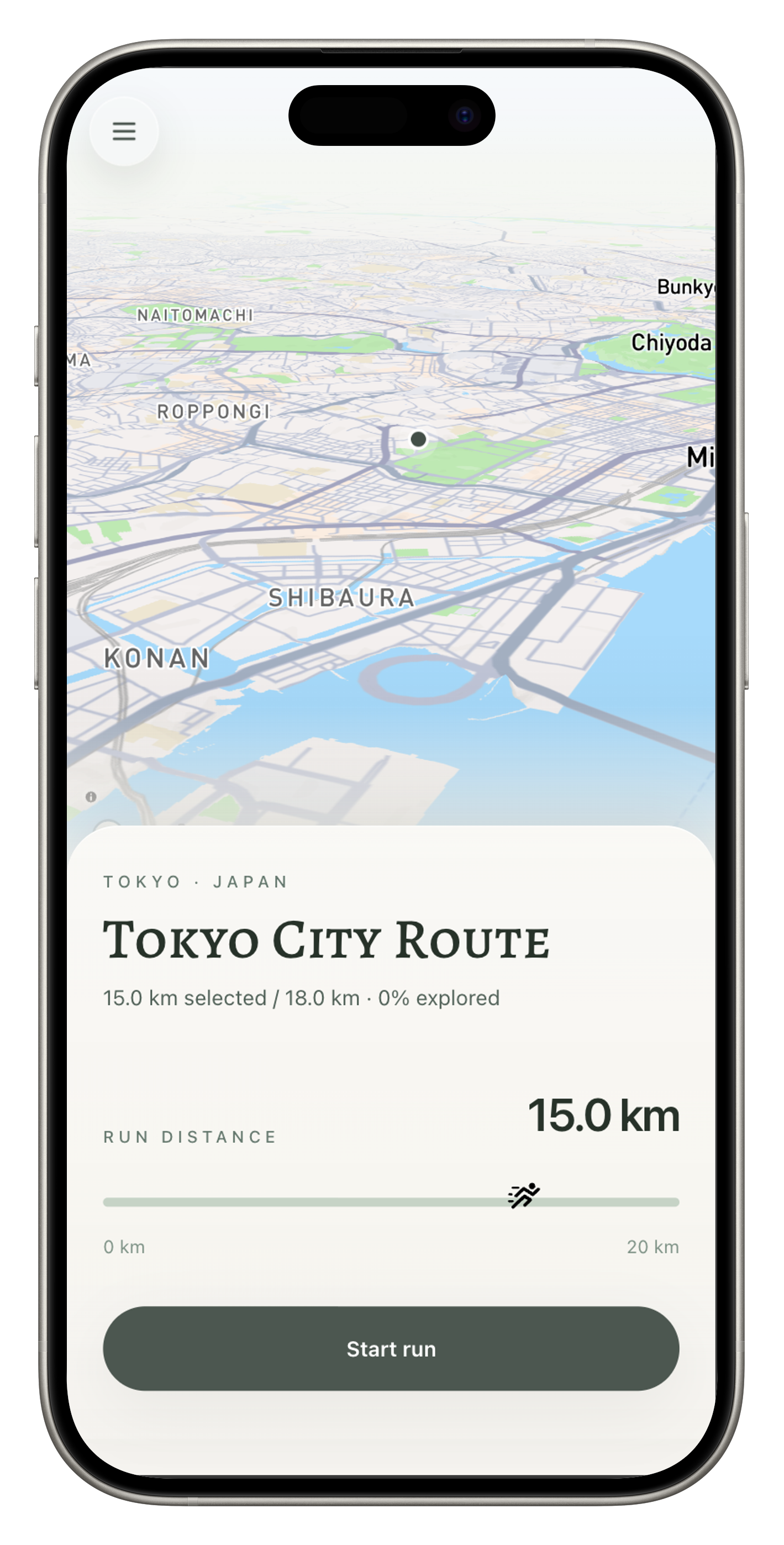 MileScape high-fidelity route detail screen
